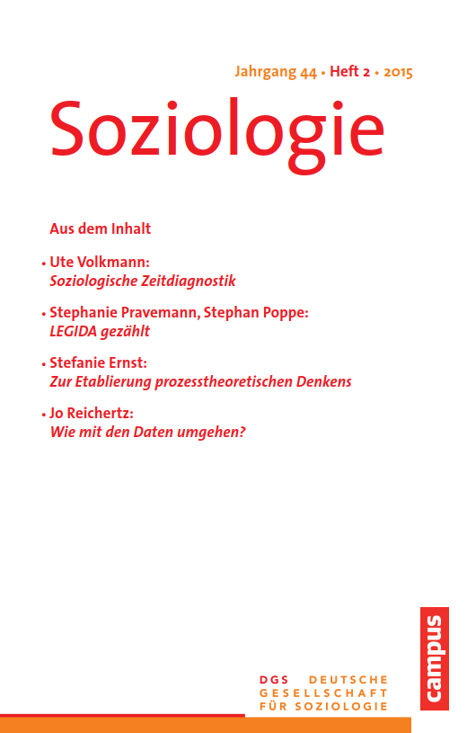 					Ansehen Nr. 2 (2015): Soziologie · Jg. 44 · Heft 2 · 2015
				