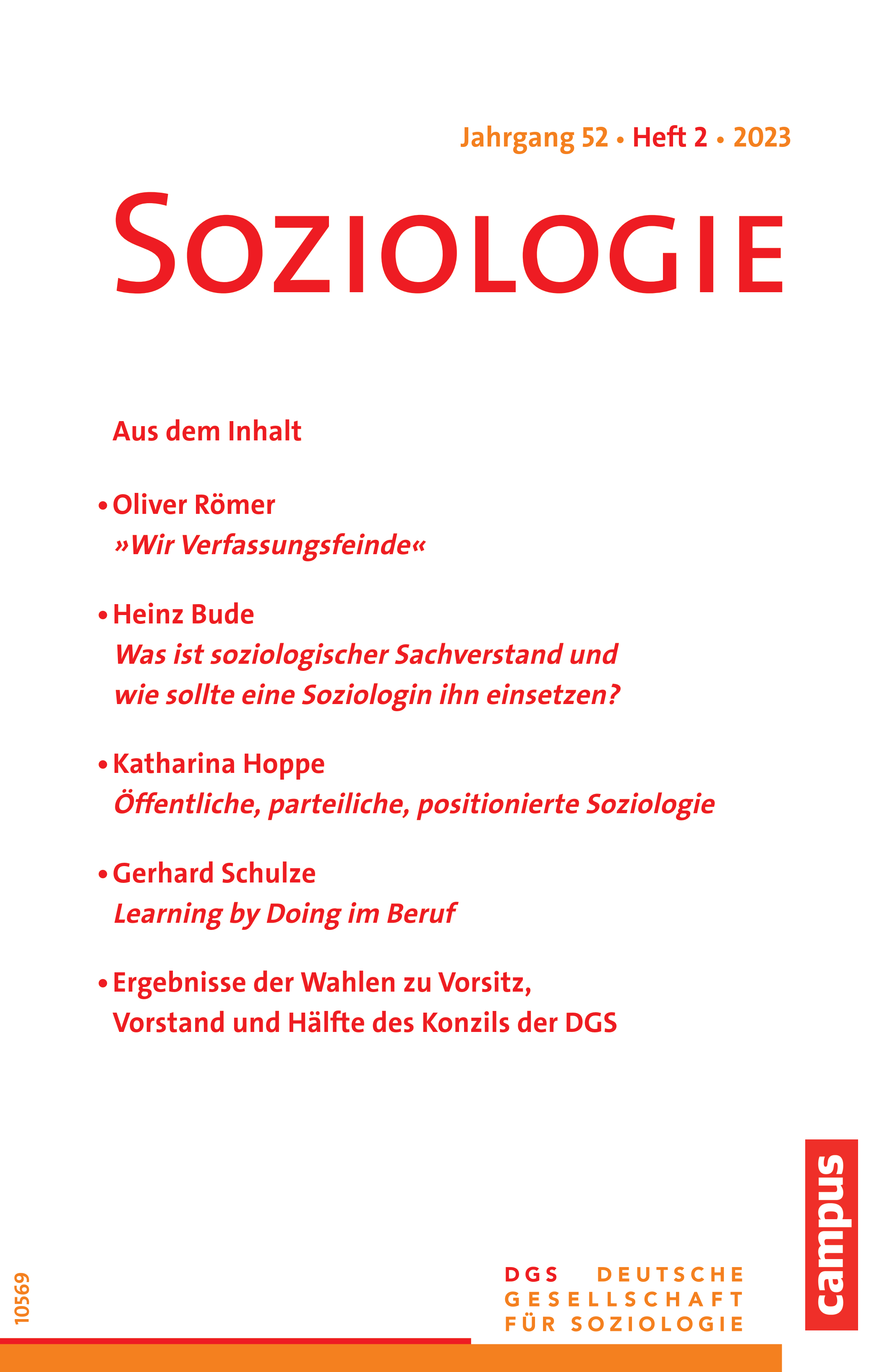 					View No. 2 (2023): Soziologie · Jg. 52 · Heft 2 · 2023
				