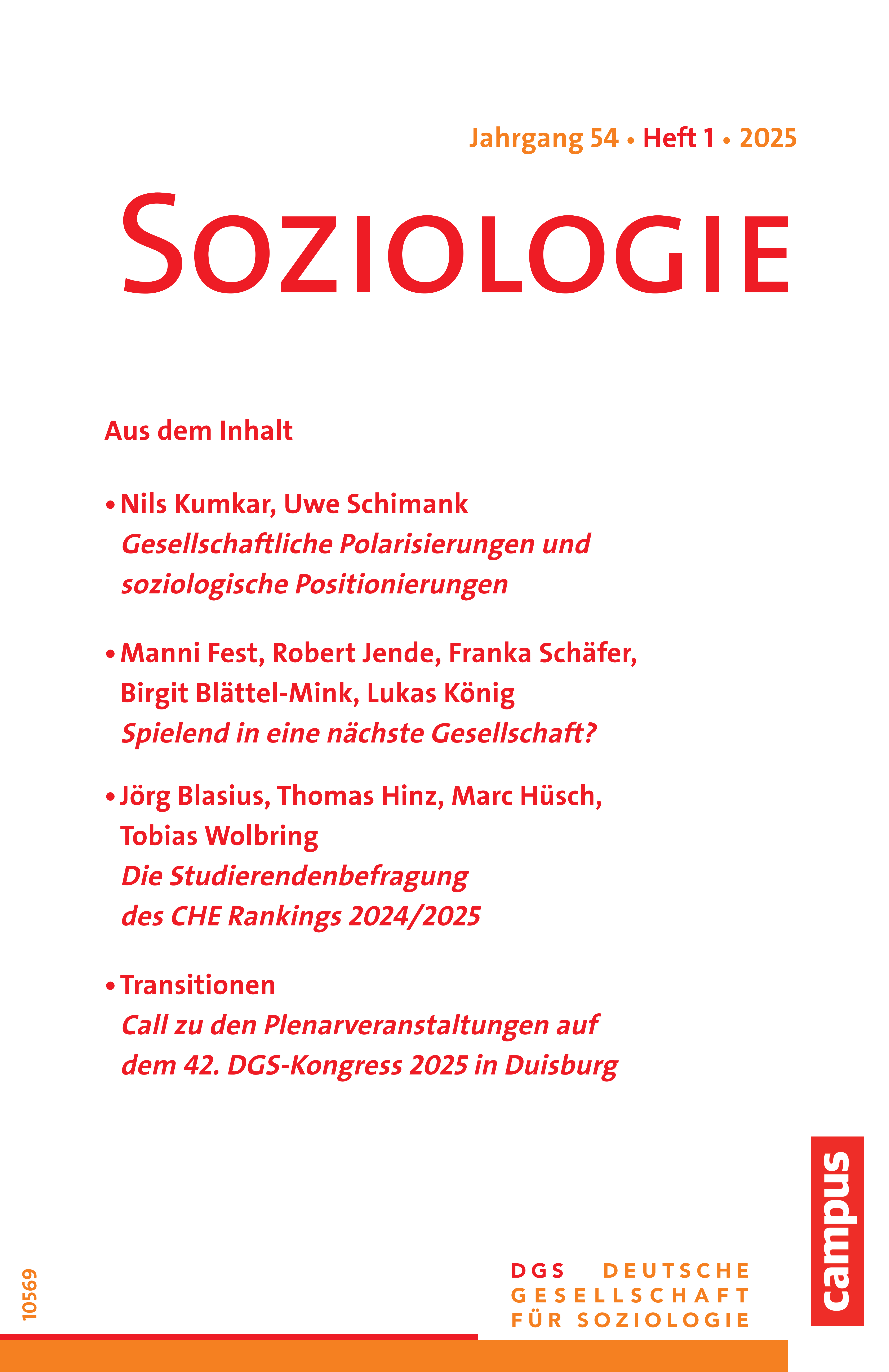 					Ansehen Nr. 1 (2025): Soziologie · Jg. 54 · Heft 1 · 2025
				